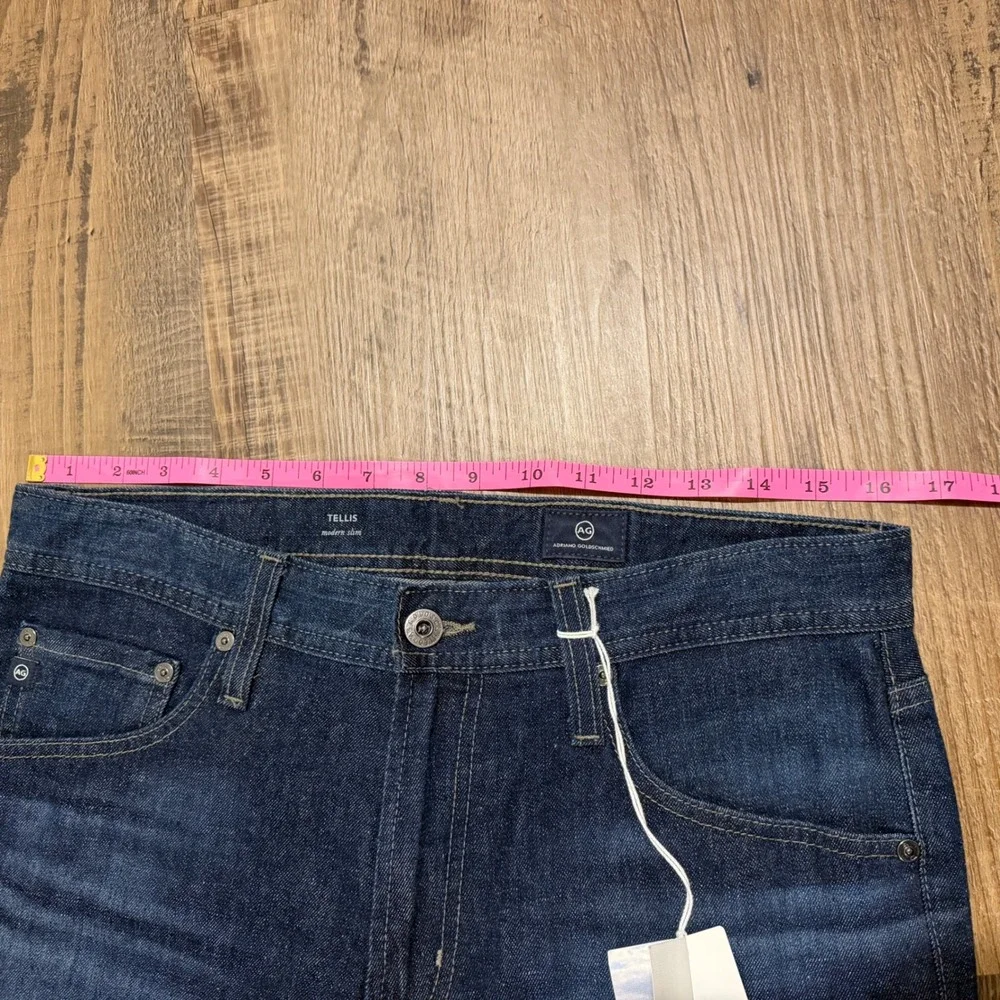 AG Adriano Goldschmied Tellis Modern Slim Jeans Mens 31x34 (Fits 32x33.5) New!